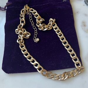 Vintage curb Gold‎ Chain Necklace